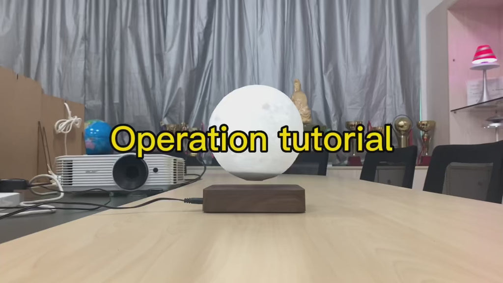 Levitating Moon Lamp — Floating Ambient Night Light